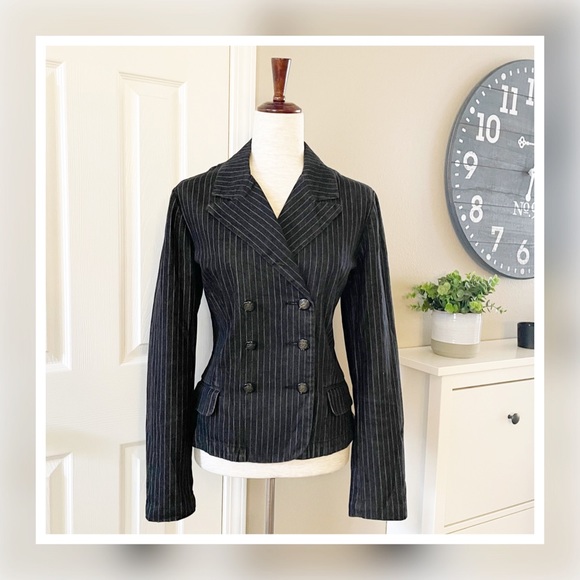 Ralph Lauren Jackets & Blazers - Ralph Lauren Equestrian Pinstriped Blazer Jacket L
